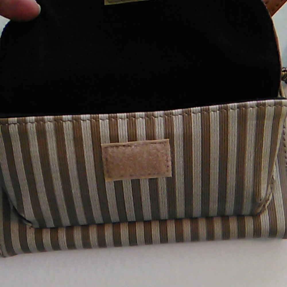 Striped dress fanny pack or shoulder bag - Picture 3 of 8